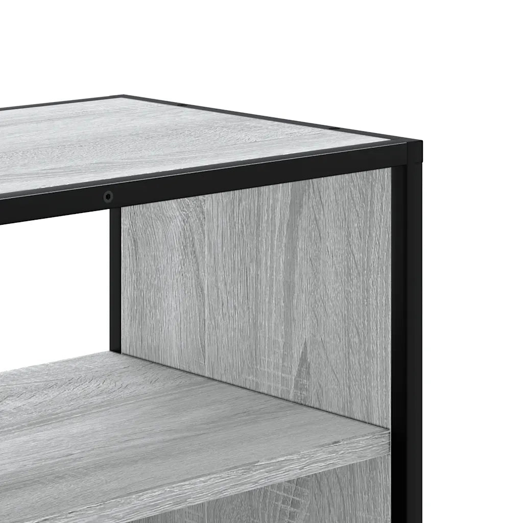 Mobile TV Grigio Sonoma 60x31x39,5cm in Truciolato e Metallo 848917
