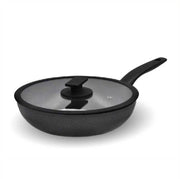 Padella Saltapasta Antiaderente Vulcano con Coperchio in Vetro 26 cm Accademia Mugnano