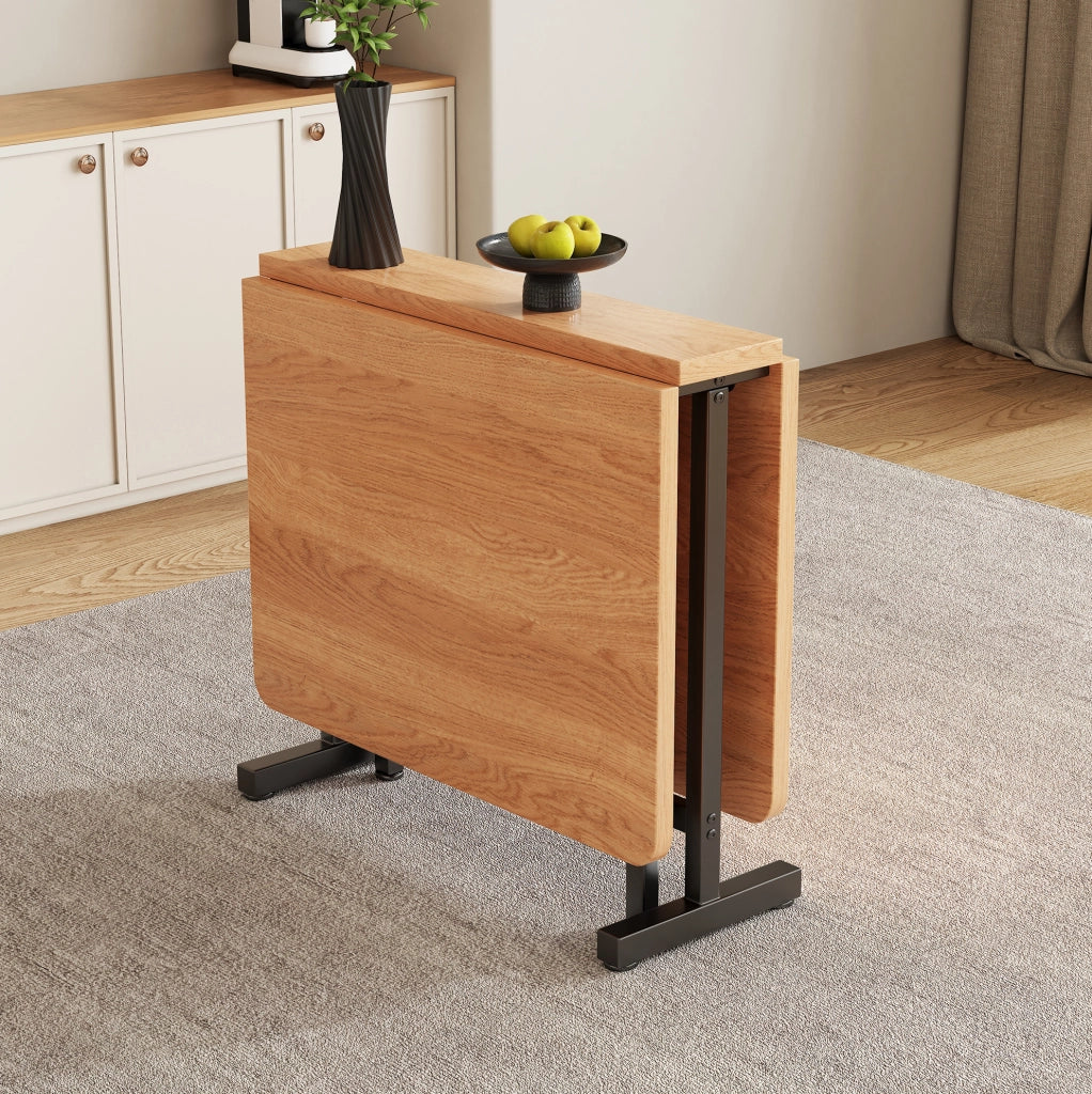 Tavolo da pranzo allungabile e pieghevole; MDF; colore rovere bianco americano