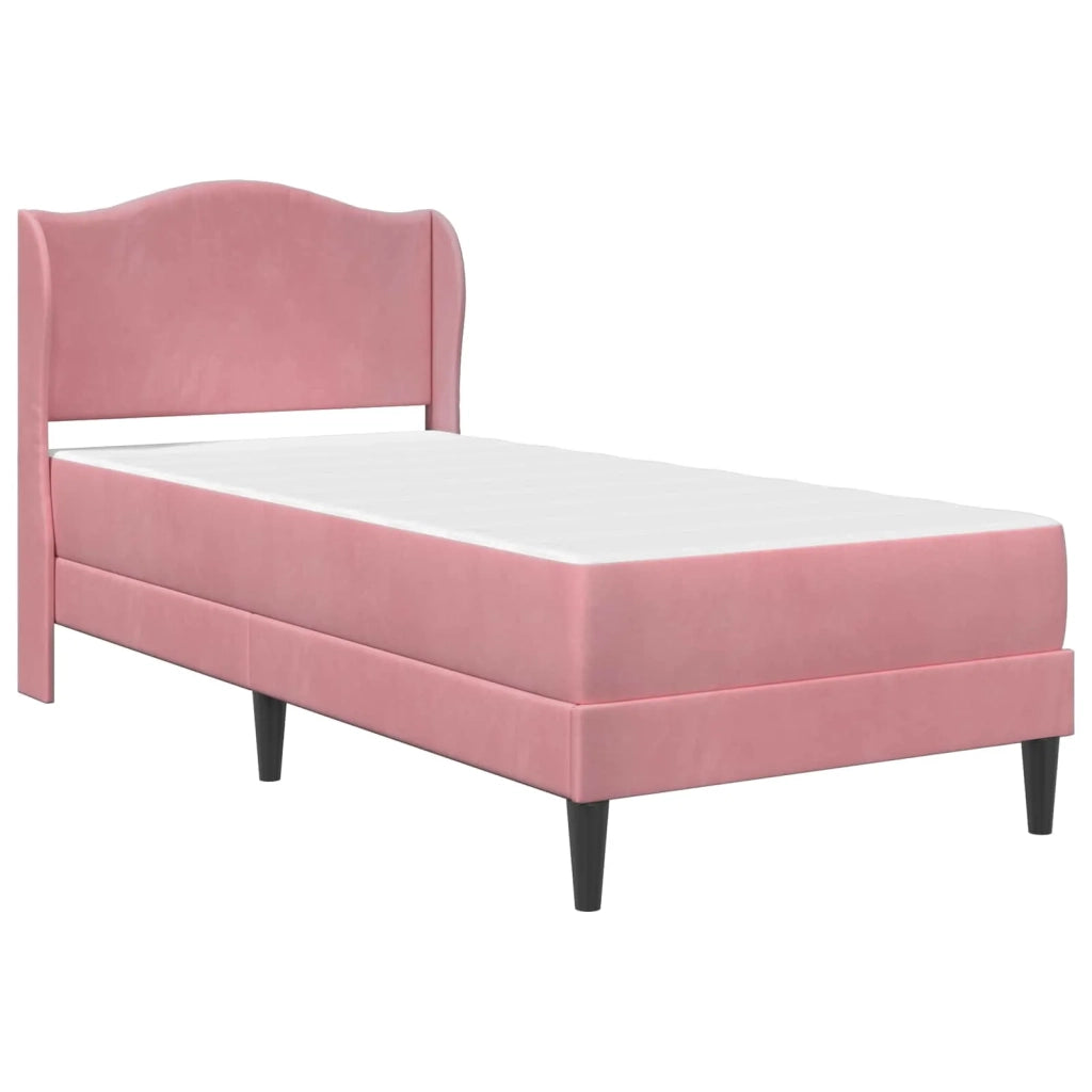 Struttura del letto con testiera Rosa 90 x 200 cm Velluto 3415181