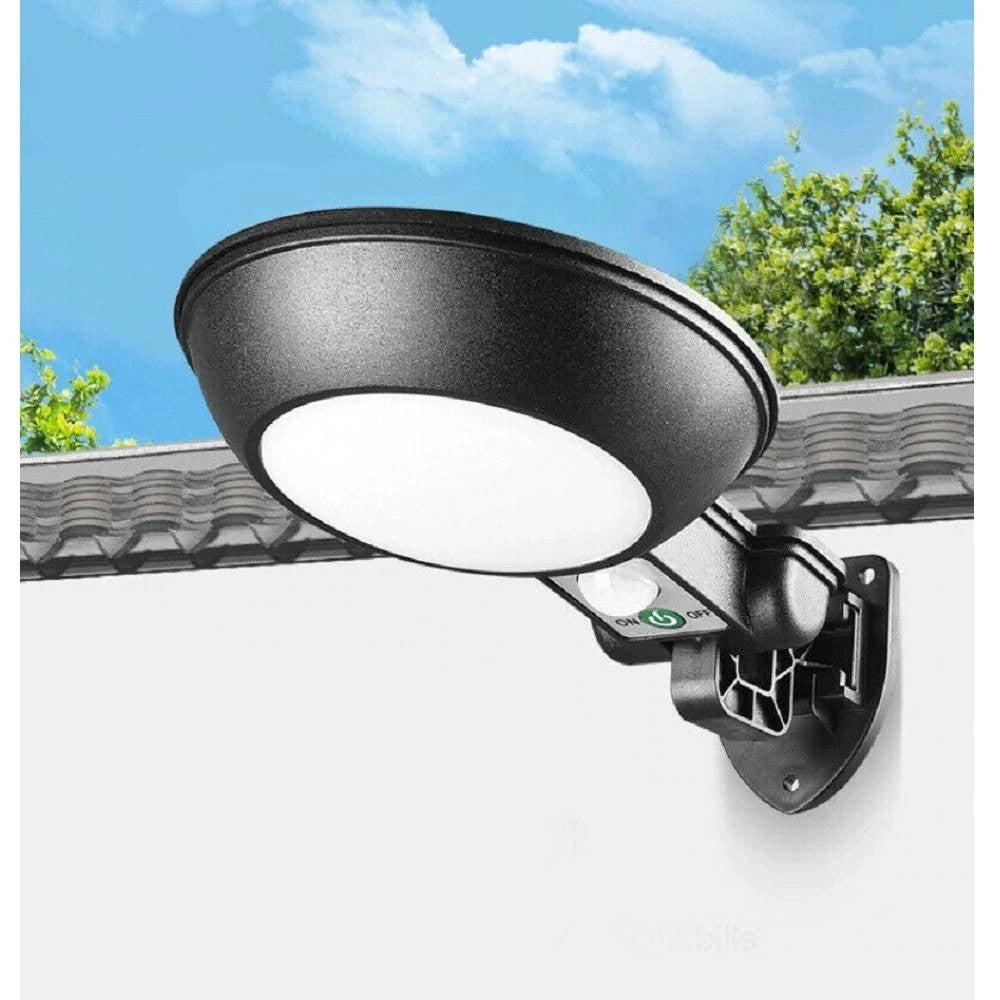 Trade Shop - Applique Faro Lampione Pannello Solare Fotovoltaico Sensore Movimento Jx-166 -