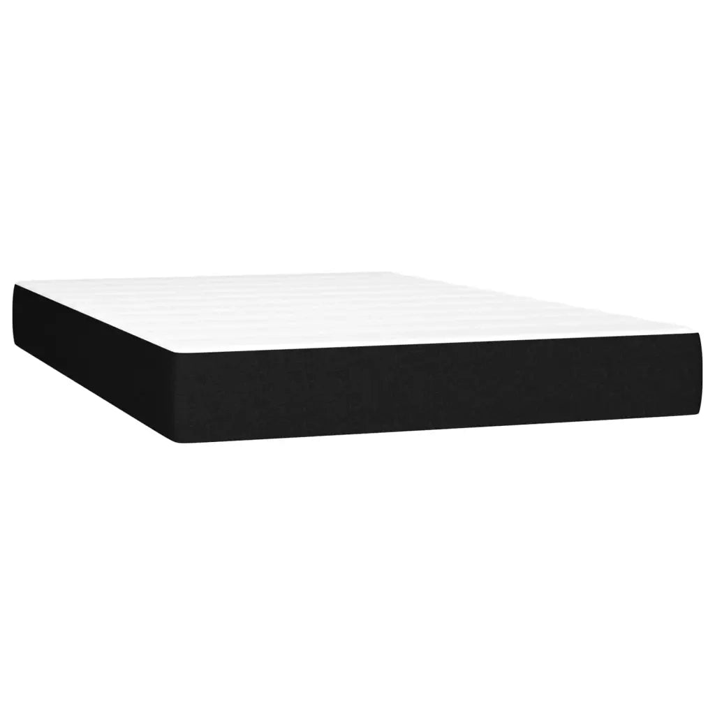 Letto a Molle con Materasso e LED Nero 120x200cm in Tessuto 3134943
