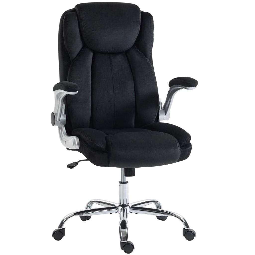 Sedia da Ufficio Ergon¨®mica con Schienale Alto e Braccioli Regolabili ¨C Minimal ¨C Nero