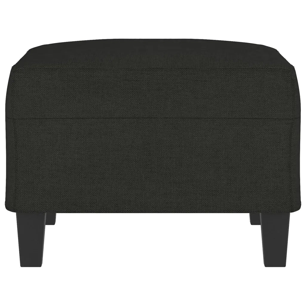 Poggiapiedi Nero 70x55x41 cm in Tessuto 349351