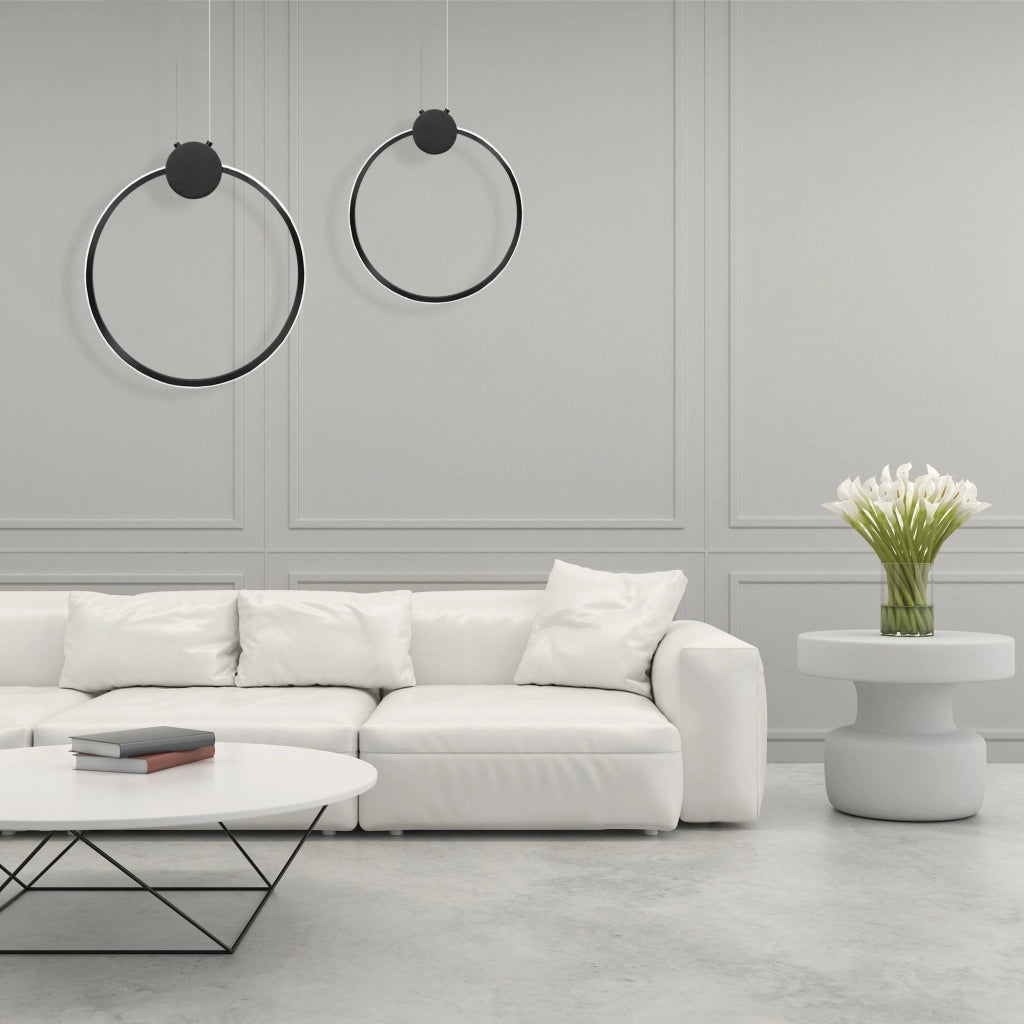 Lampada Da Soffitto Led App1398-cp Black 50cm