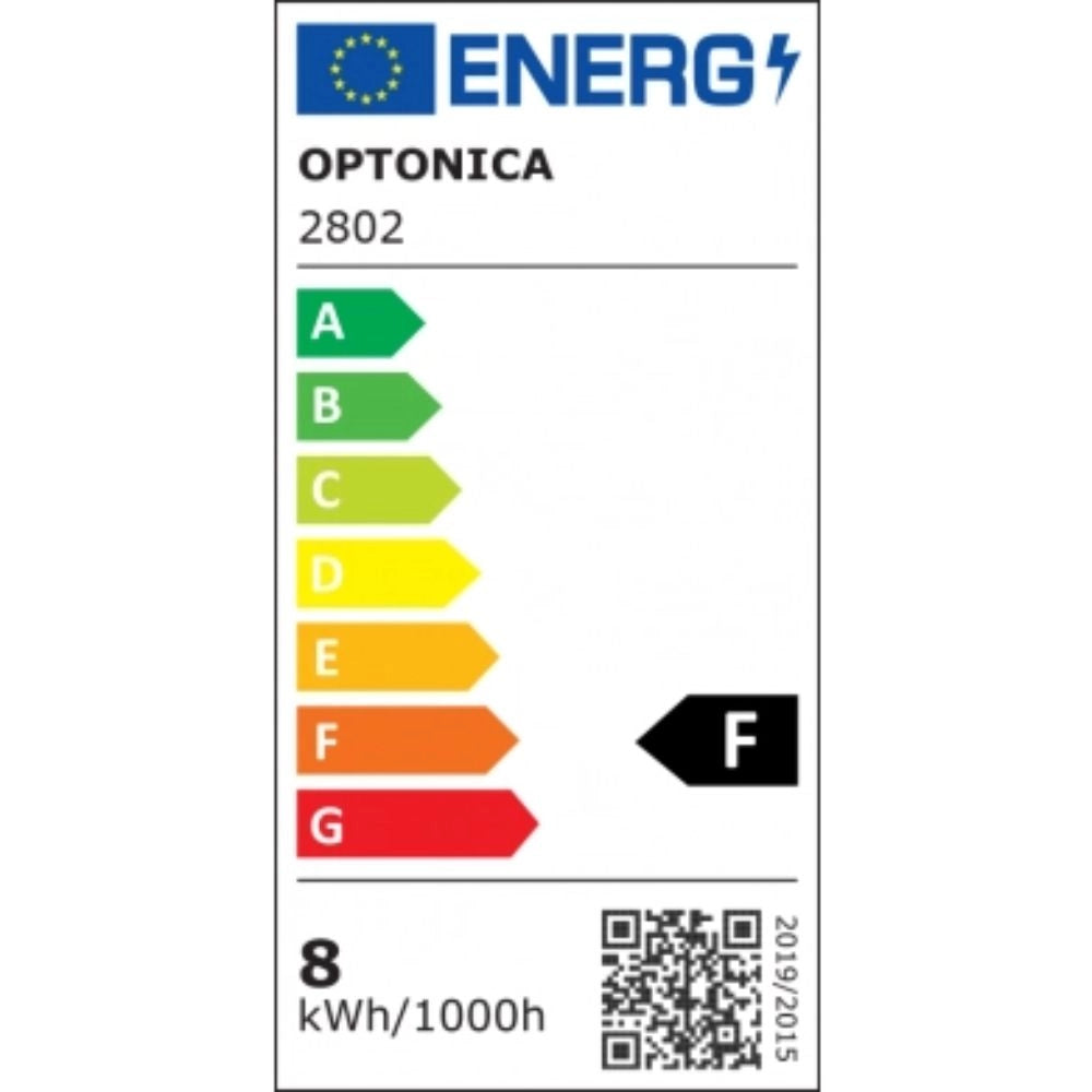 Plafoniera led ovale optonica 2802 8w 4500k ip54