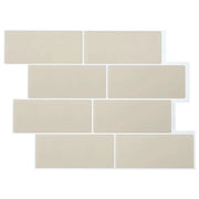 Piastrella subway 10 pcs Beige 29 x 21 cm Poliuretano e PET 42046153