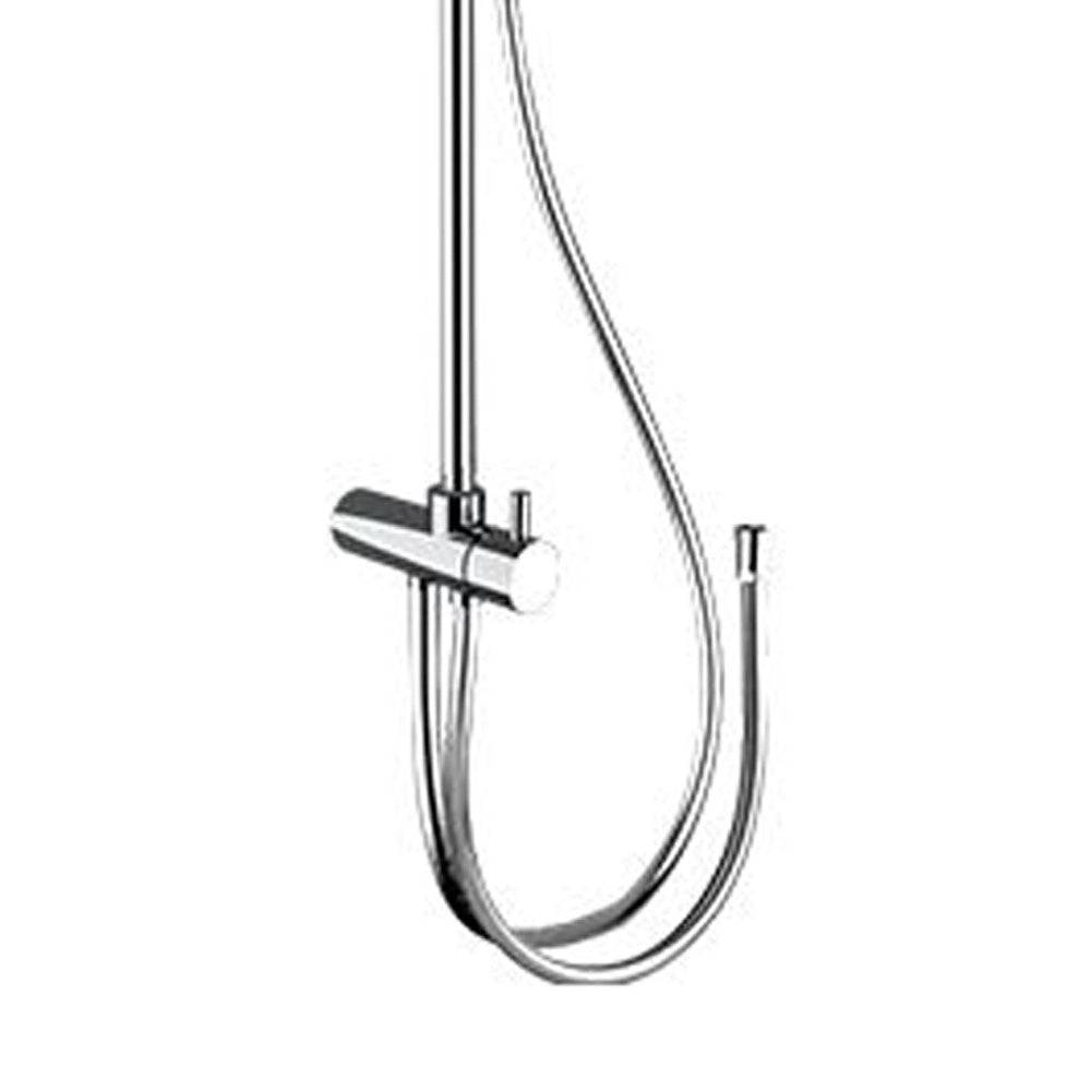 Colonna doccia con doccetta in abs e soffione ultrapiatto