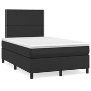 Giroletto a Molle con Materasso Nero 120x190 cm in Similpelle 3269971