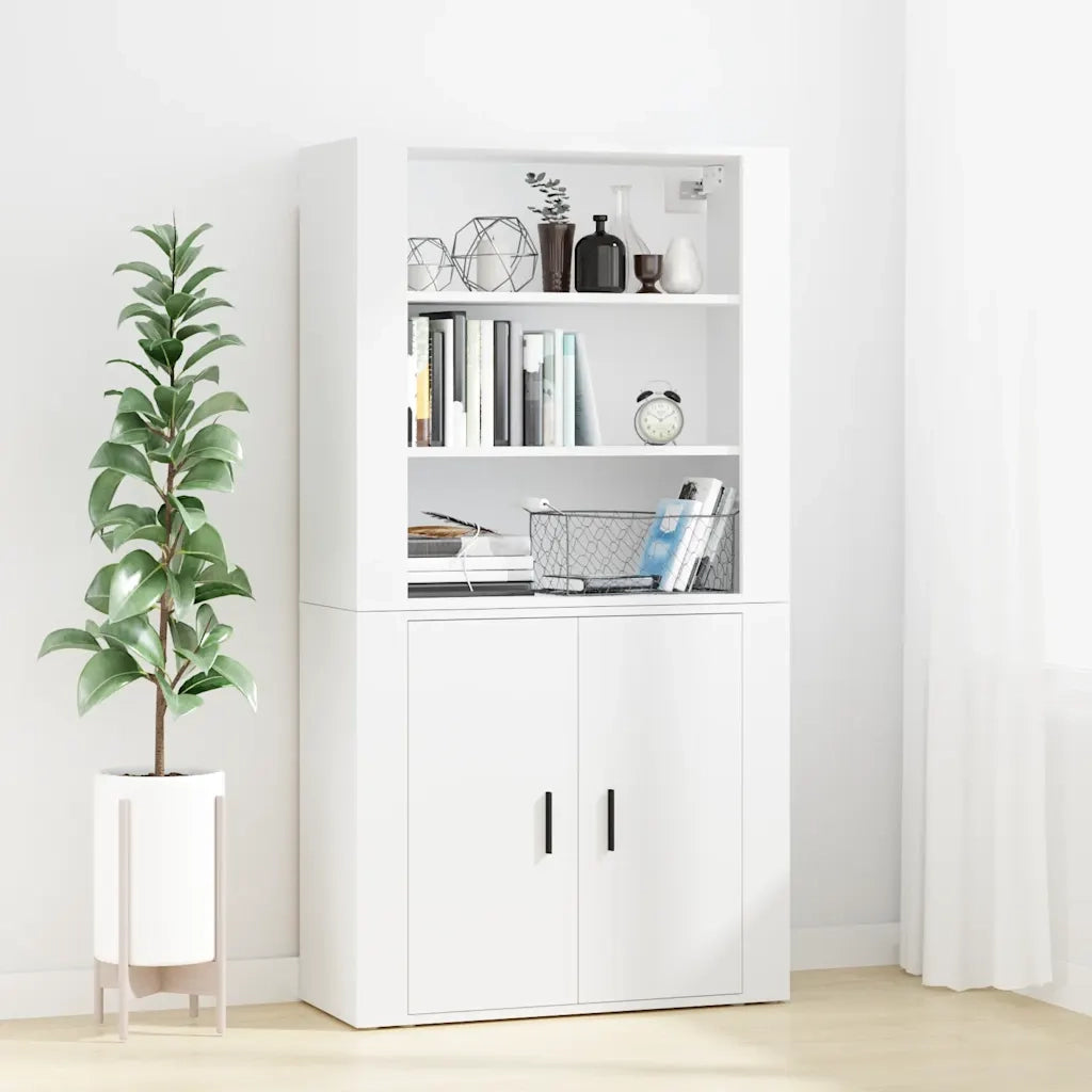 Credenza | Madia | Buffet da pranzo | Armadio da pranzo Bianca in Legno Multistrato
