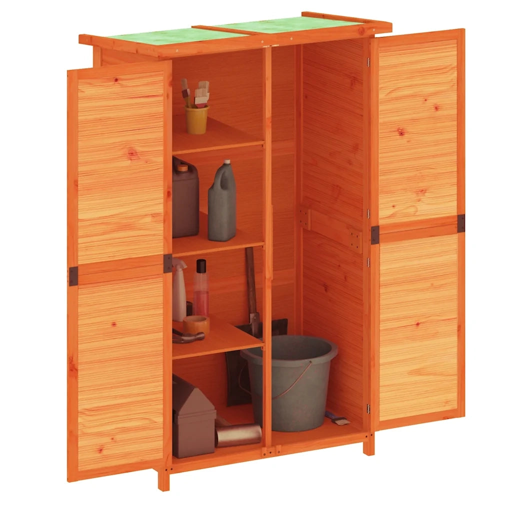 Rimessa da Giardino Marrone 83x57x140 cm Legno Massello di Pino 172240