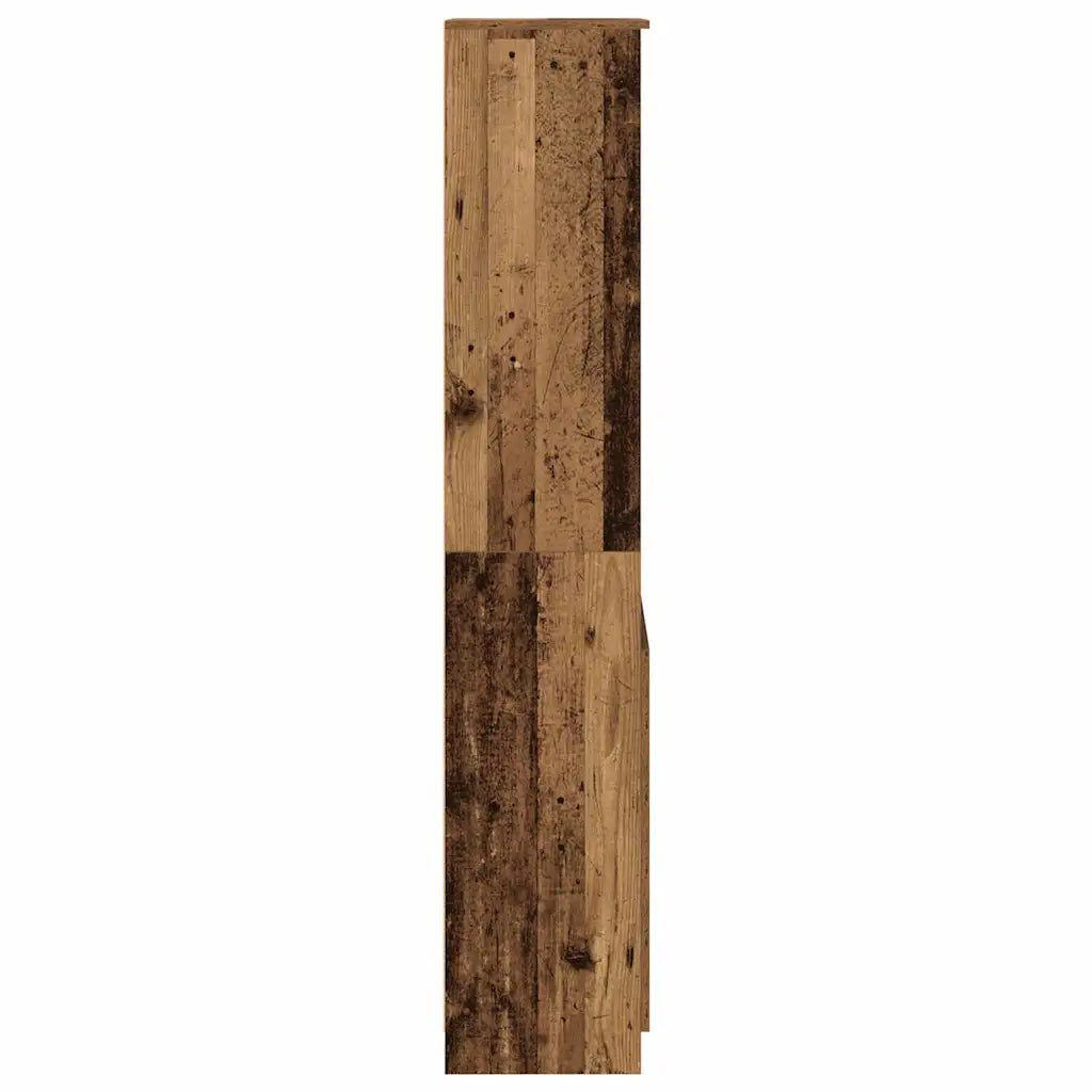 Credenza-Buffet-Armadio da cucina Legno Antico 50x35x180 cm in Legno Multistrato