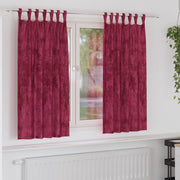 Tende 2 pz con Occhielli Rosso Vino 175x140 cm