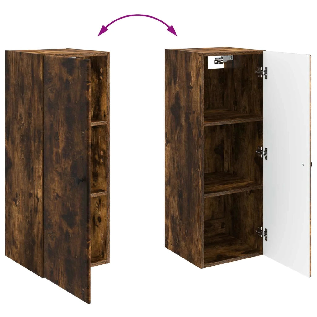 Mobiletto a muro Rovere Fumo 33 x 34,5 x 90 cm 899100