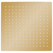 Soffione doccia a pioggia soffione doccia accessorio per il bagno acciaio inox 30 x 30 cm quadrato oro 02_0002092