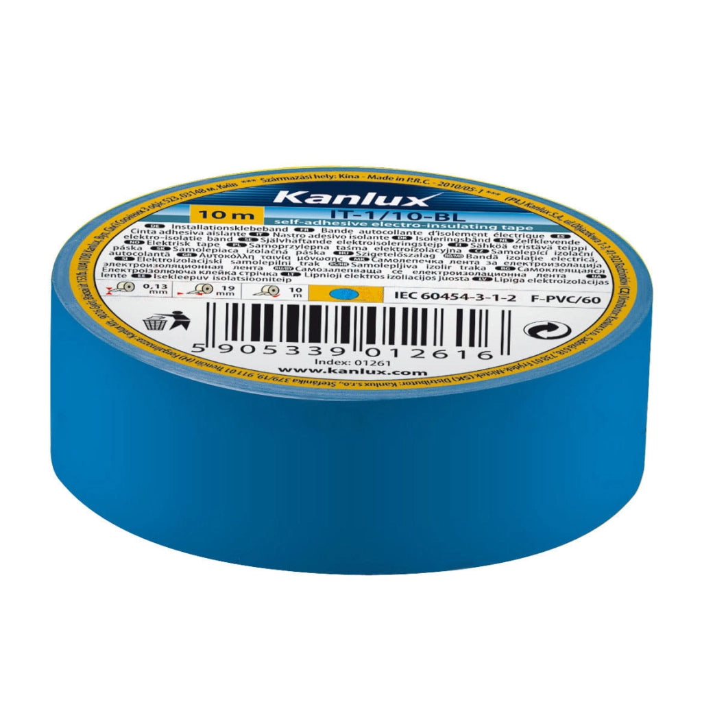 nastro isolante adesivo elettricista isolante elettrico 19 mm blu 20 mt