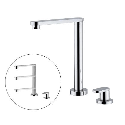 Miscelatore ACQUAMIX 9230 sottofinestra con canna piatta 9230MISCCRM