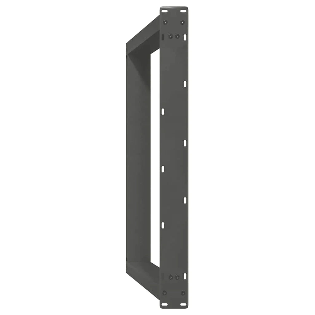 Set di 2 gambe per tavolo da pranzo angolate a forma di U 100 x 72-73 cm design moderno con piedini livellatori acciaio antracite 02_0057086