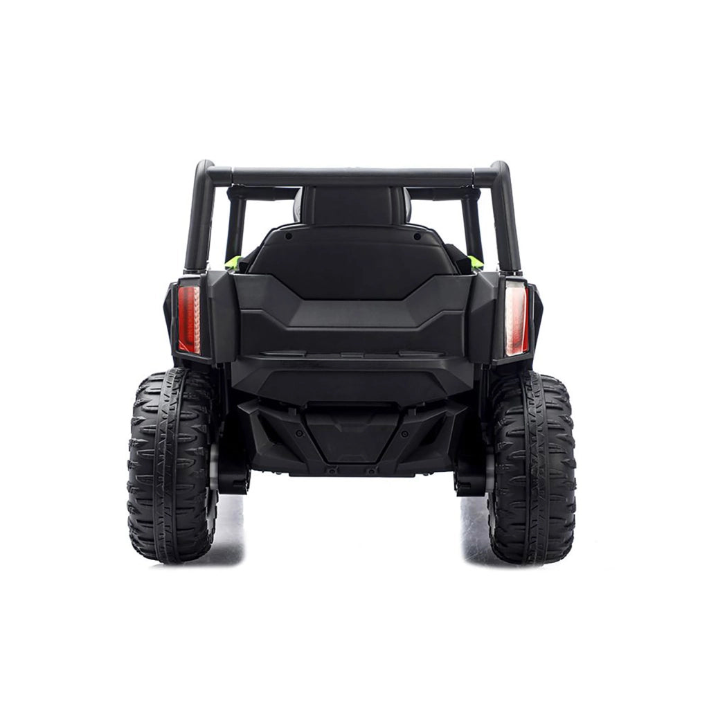 Macchina Elettrica per Bambini Buggy Adventure 2 Motori da 25W con Telecomando Luci e Suoni Verde