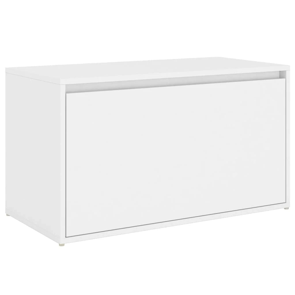 Panca da ingresso 80 x 40 x 45 cm in truciolare bianco 02_0010857