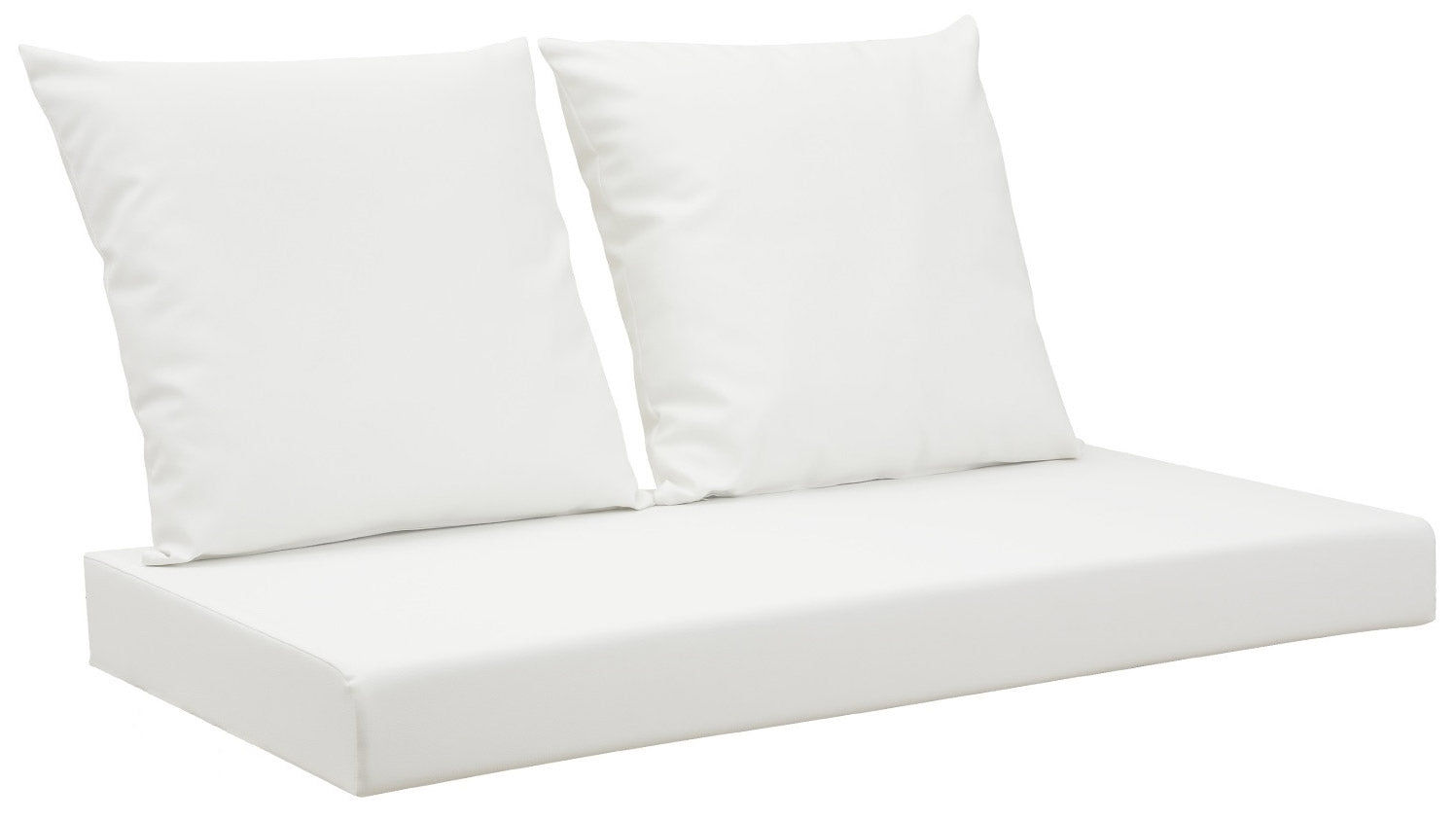 Cuscini per Pallet 120x80 cm Seduta e Schienale in Similpelle Mariotti Belem Bianco