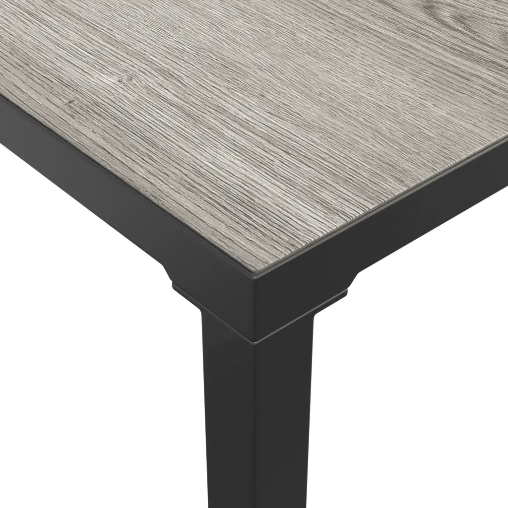 Set Salotto da Giardino 6 pz | Set di Mobili da Esterno in Polyrattan Nero e Grigio