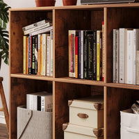 SCAFFALE APERTO COMÒ 3x2 CAPIENTE PER LIBRI DA UFFICIO RUSTICO