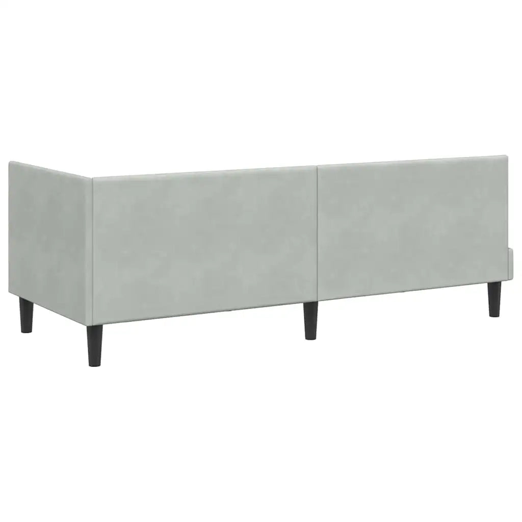 Struttura Letto Angolare con Materasso 2 pz-Giroletto con materasso Grigio chiaro 592620