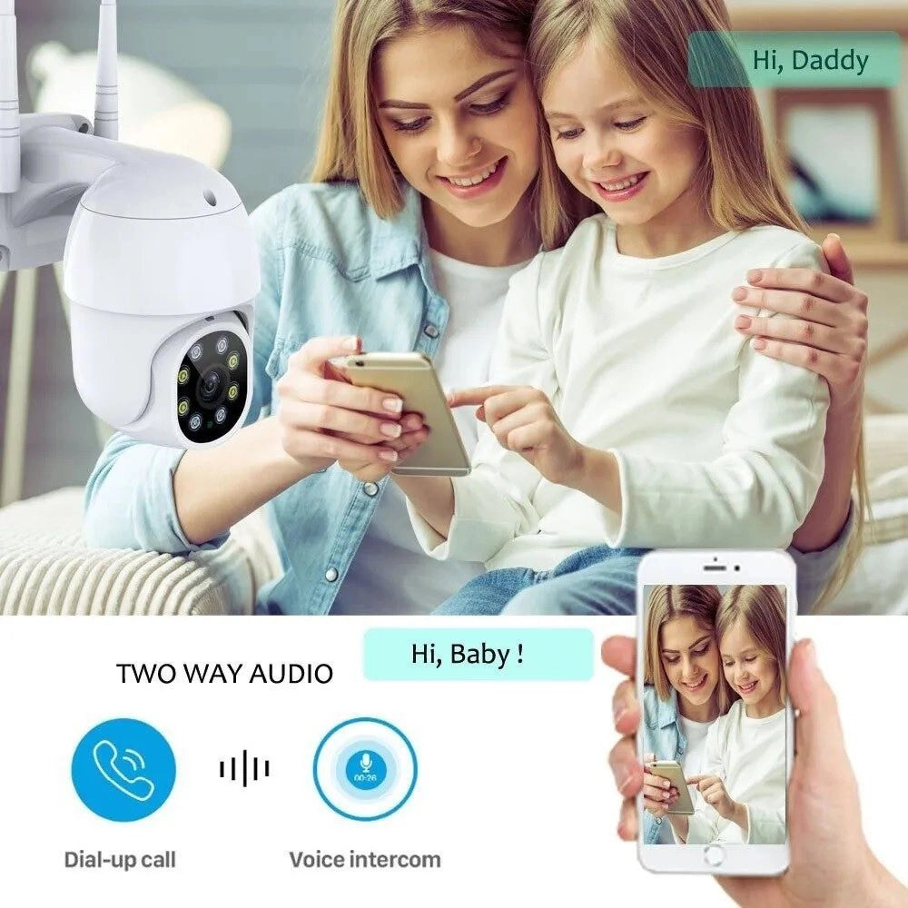 Trade Shop - Telecamera Di Sorveglianza Di Sicurezza Intelligente Di Rete Hd Wifi 5.0mp Q-s66 -