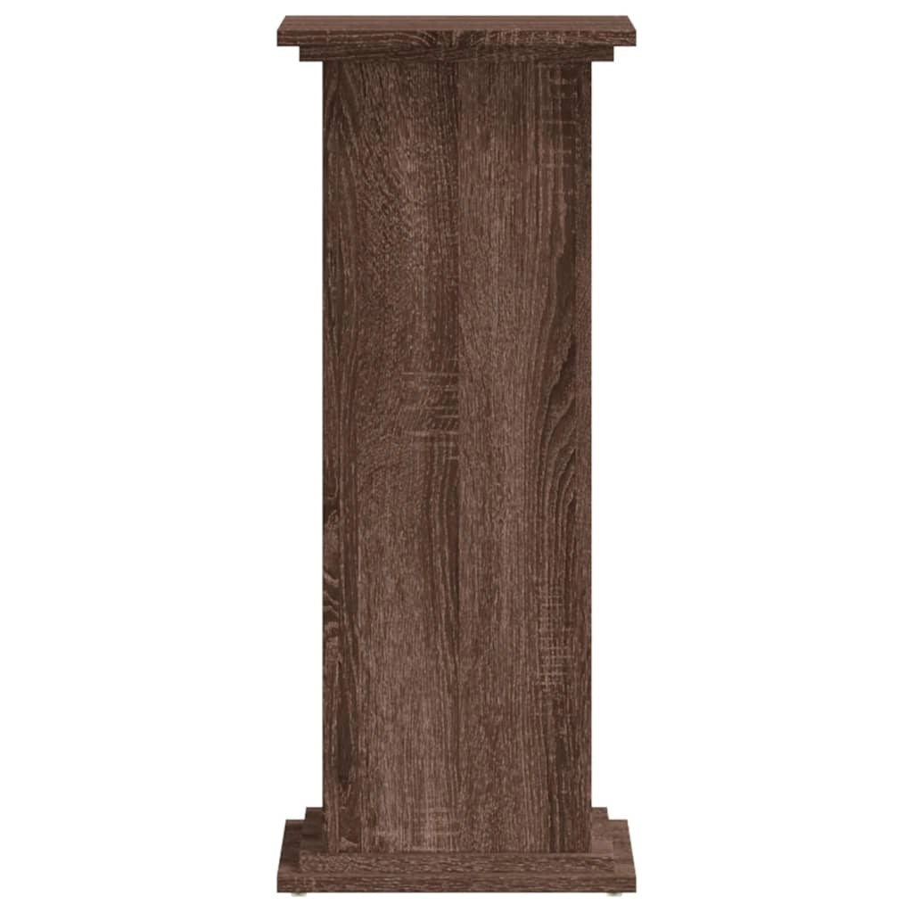 Portavasi mobiletto per fiori 33 x 33 x 80 cm legno ingegnerizzato marrone 02_0045156