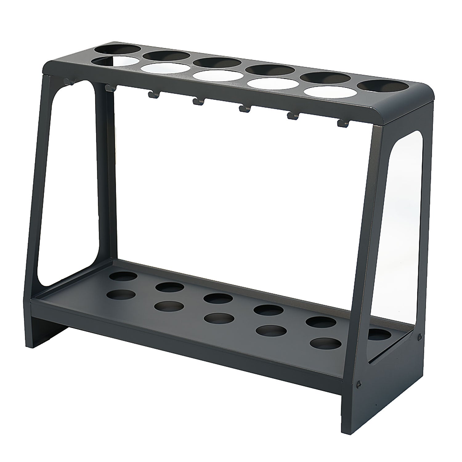 Portaombrelli Design Moderno Rettangolare Capienza 17 Ombrelli in Acciaio Antracite