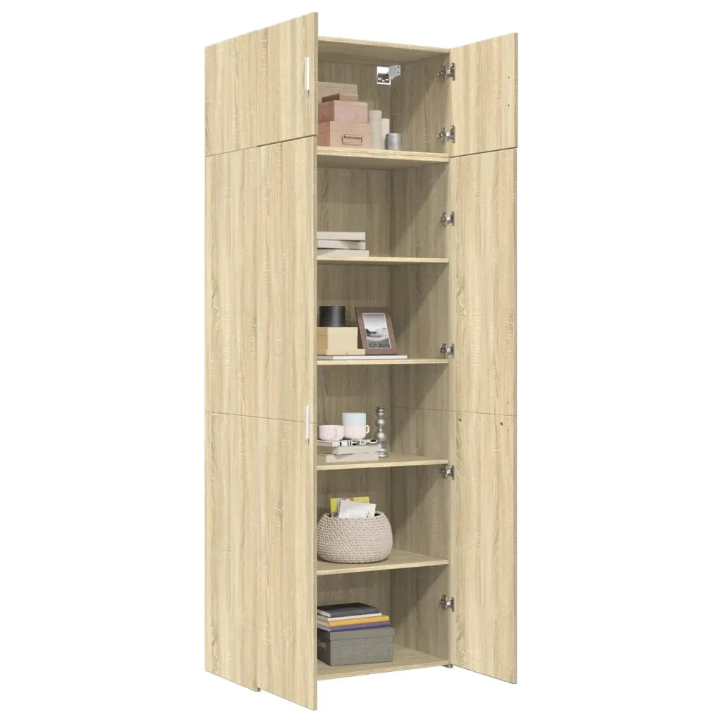 vidaXL Armadietto Rovere Sonoma 80x42,5x225 cm in Truciolato