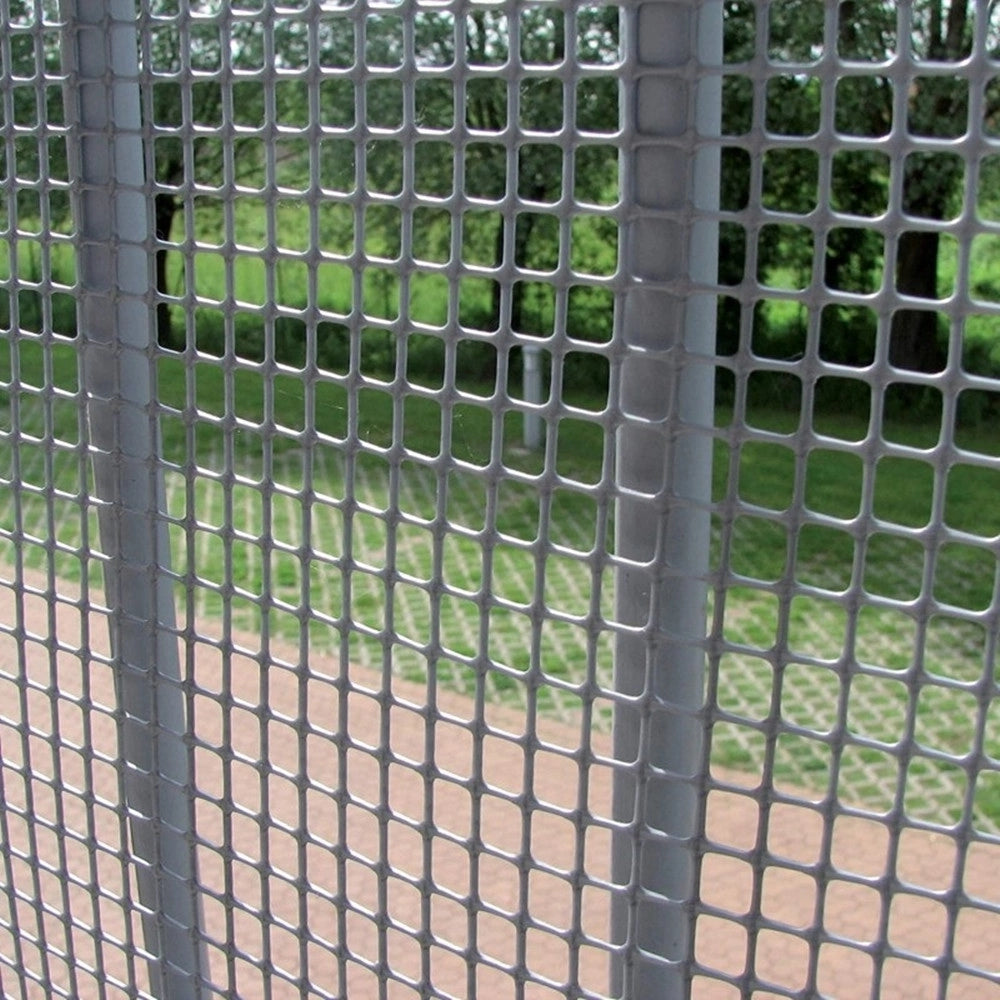Trade Shop - Rete Di Plastica Protettiva 1 X 5 Mt Grigio Per Cancelli Recinzioni Balconi 206614 -