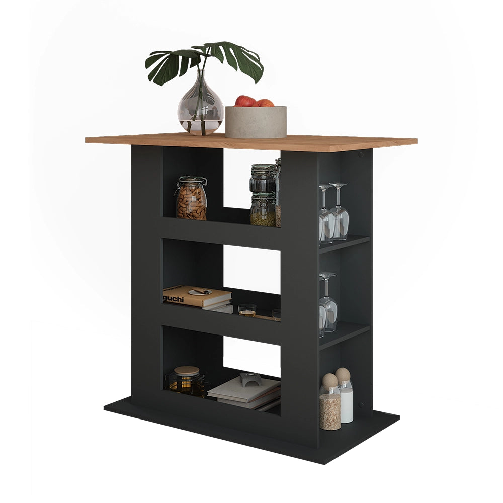Vicco Tavolo da bar Quercia dorata/antracite 110 x 65 cm