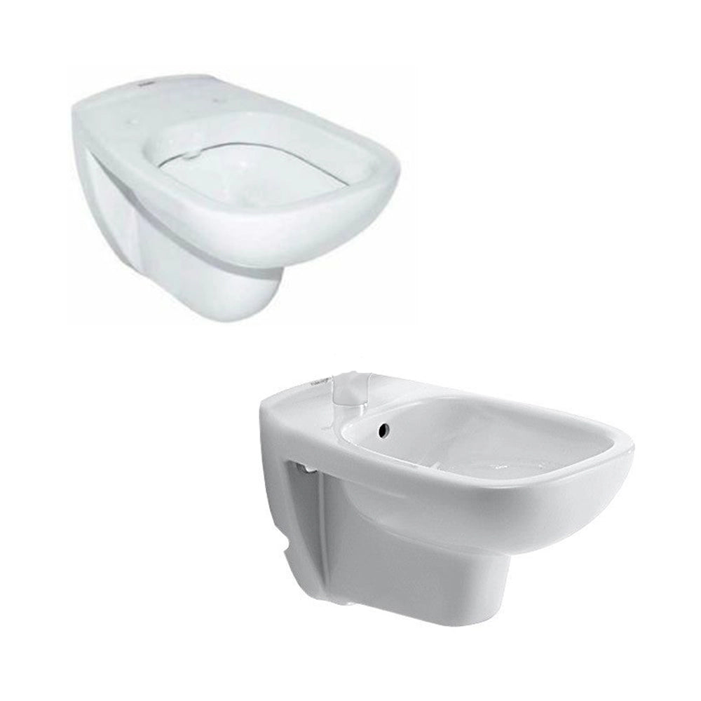 Sanitari sospesi in ceramica vaso wc + bidet duravit *** confezione 1