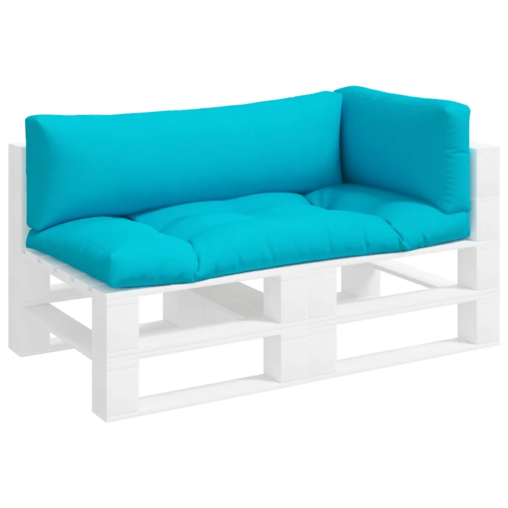 Cuscini per Pallet 3 pz Turchese in Tessuto Oxford 360965