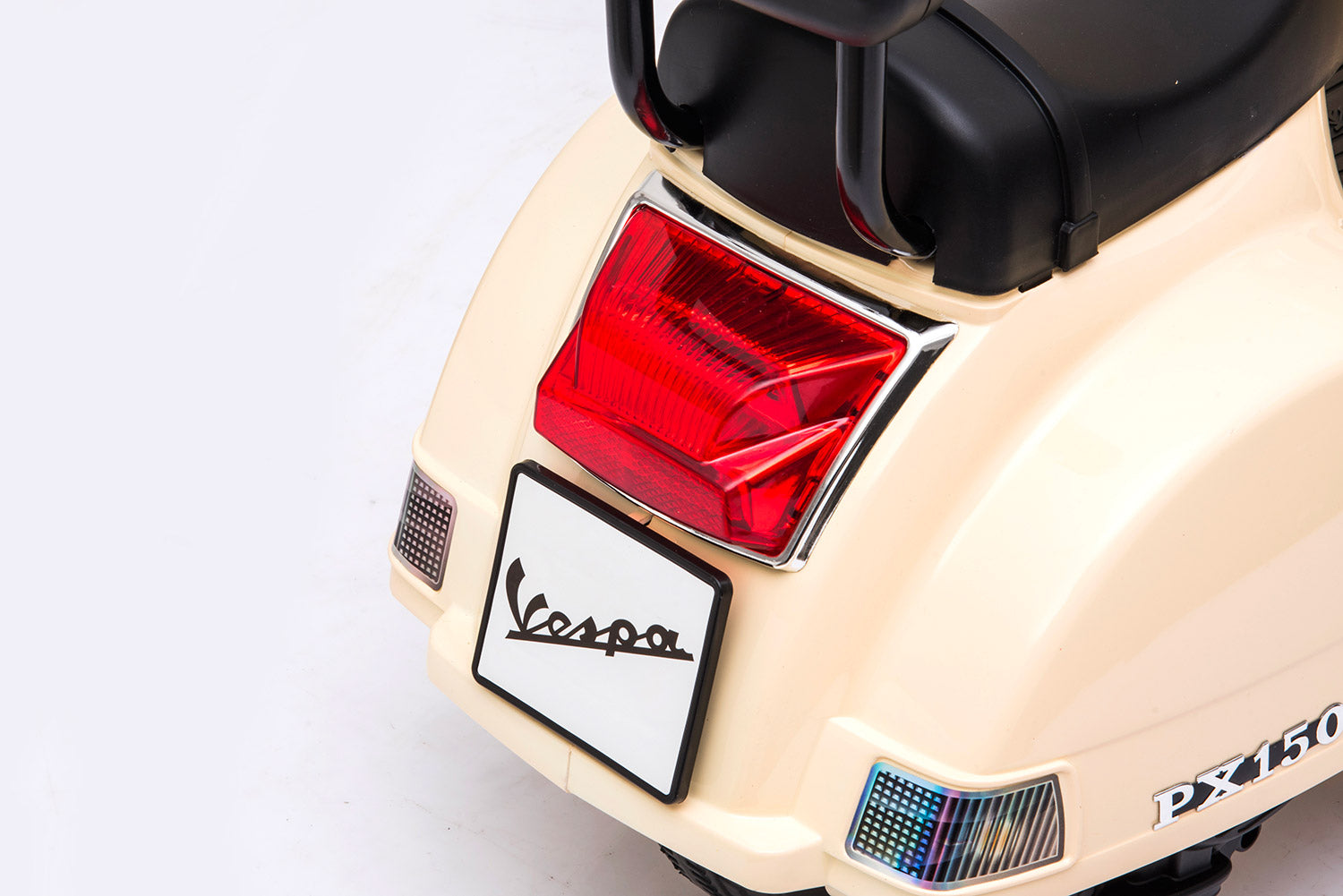 Piaggio Mini Vespa PX150 Elettrica 6V per Bambini Crema