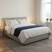 Letto Matrimoniale Ariadni, Letto Matrimoniale Materasso Incluso Made in Italy, Grigio