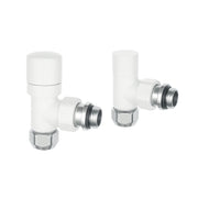 KIT VALVOLA E DETENTORE TERMOSTATIZZABILI- 1/2 Bianco Opaco- ATON- pezzi 1