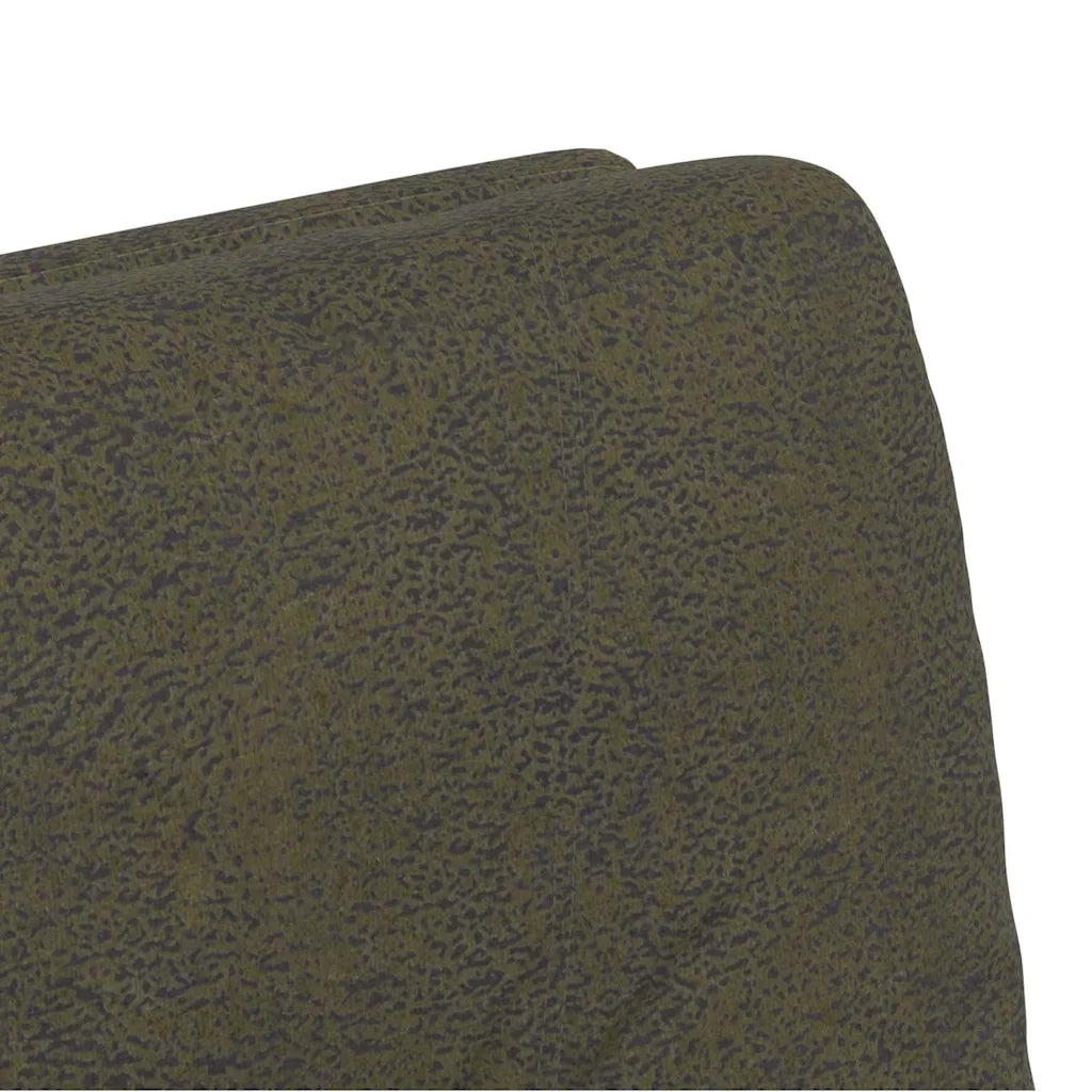 Sedie da Pranzo con Ruote 2 pcs Verde militare 57 x 67 x 95 cm