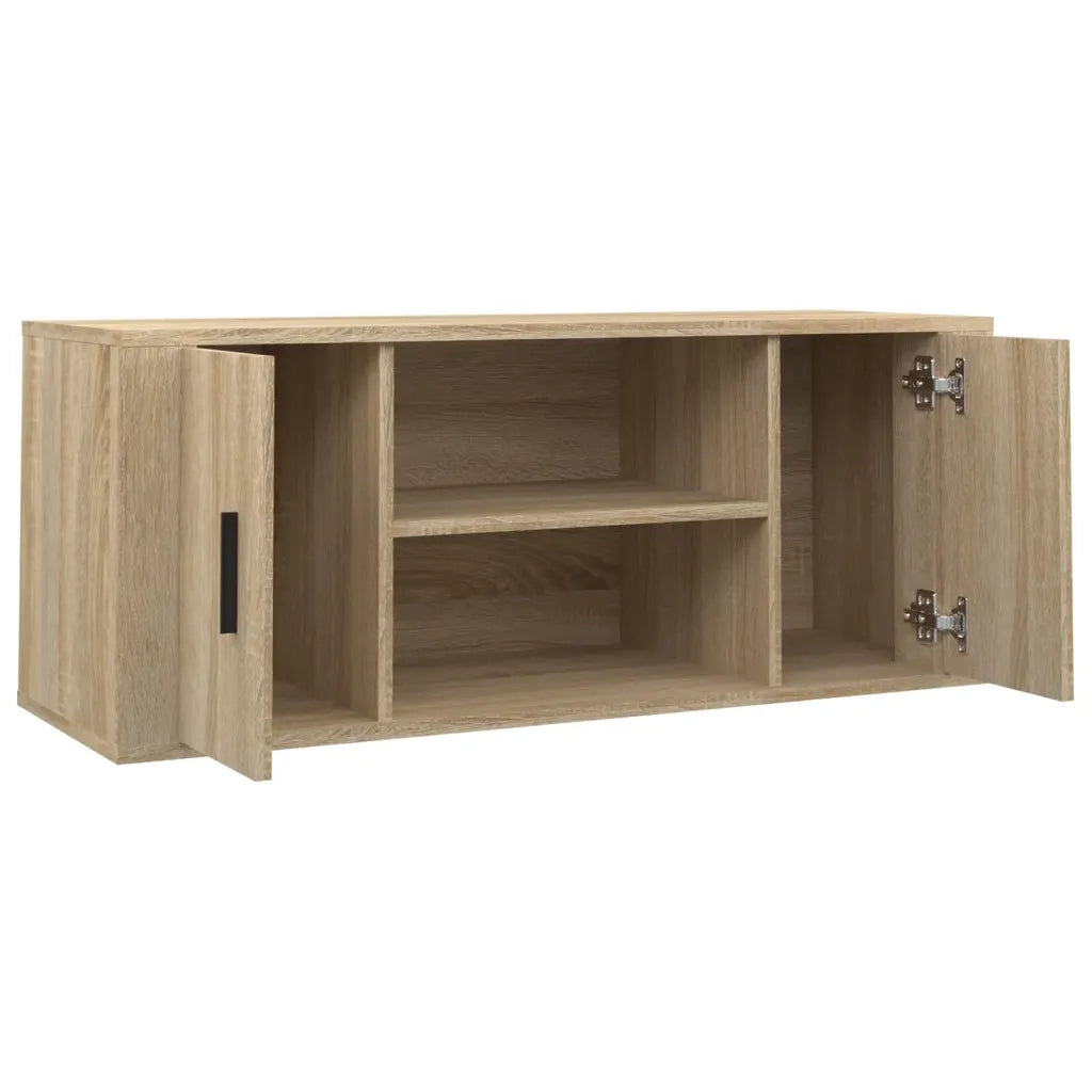 Mobile per TV Rovere Sonoma 100x35x40 cm Legno Multistrato cod mxl 26681