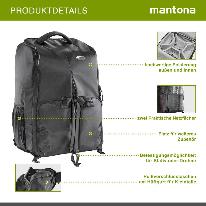 Mantona Zaino per drone e fotocamera universale