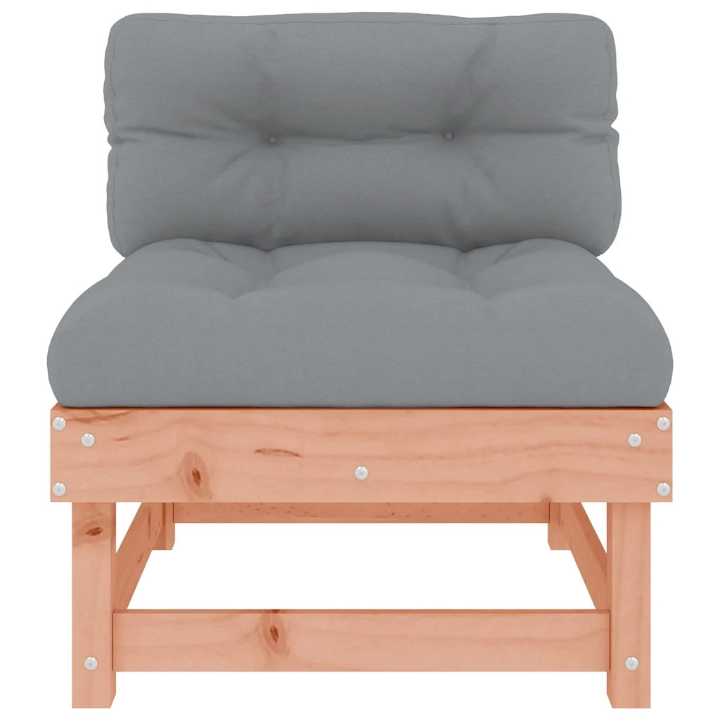 Divano componibile-Divani Centrali con Cuscini 2 pz in Legno Massello di Douglas 362862