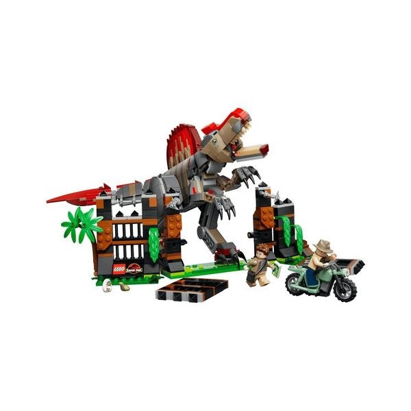 Set costruzioni lego 77982 jurassic world fuga dal dinosauro spinosaur