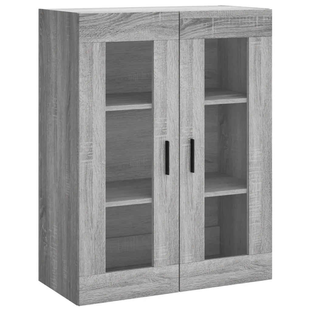 Credenza Grigio Sonoma 69,5x34x180 cm in Legno Multistrato 3198231