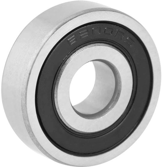 Rillenkogellager in acciaio di alta qualità, doppio gommato, 10 pezzi - diametro interno 10 mm - diametro esterno 30 mm - spessore 9 mm - rulli
