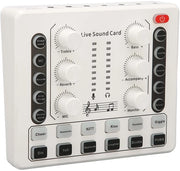Sistema di Altoparlanti Live - Carta di Suonerie Mobili - Mixer di Audio - Scambiatore di Segnali - Plug and Play - Materiale ABS Duraturo - Batteria Lithio Integrata 800mAh - Mixer Audio