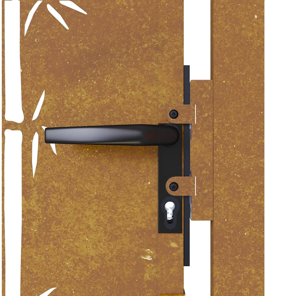 Cancello da Giardino 105x80 cm in Acciaio Corten Design BambÃ¹