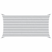 Vela Parasole | Telo Ombra | Vela da ombra solare Grigio chiaro e bianco 4 x 2 m