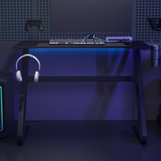 Scrivania da Gaming con Gambe a ZZ Nera 110x60x75 cm 325412